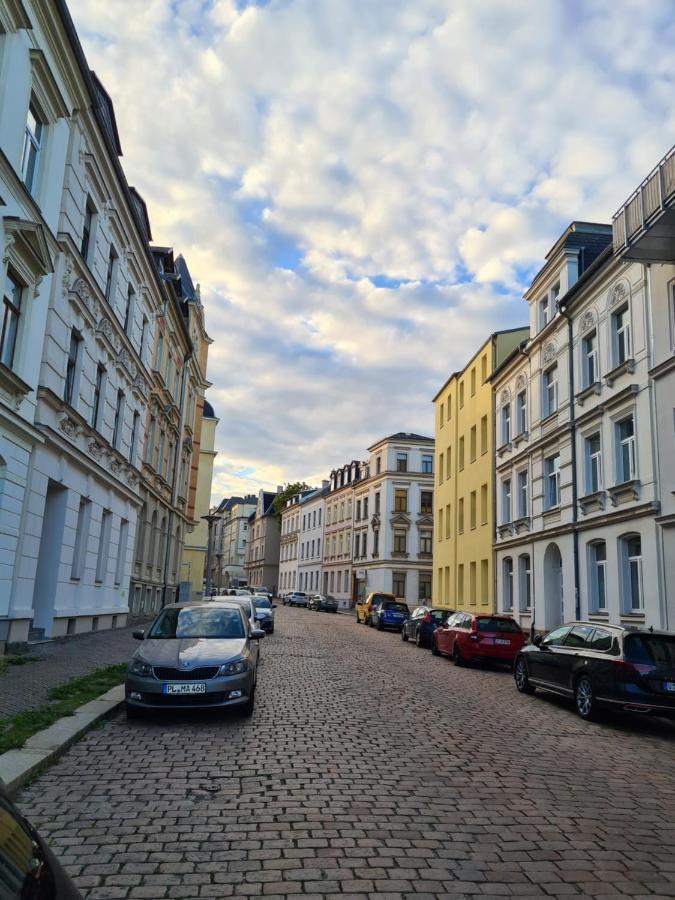 Gemütliche, charmante Ferienwohnung Nähe Zentrum Plauen Exterior foto